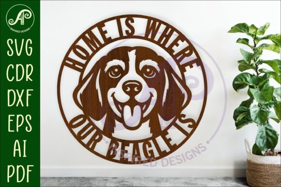 Beagle Home Sign SVG: A Charming Design for Your Space