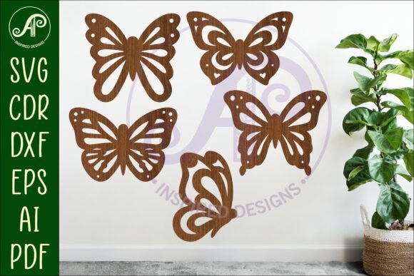Butterfly Silhouettes Laser Cut out 1