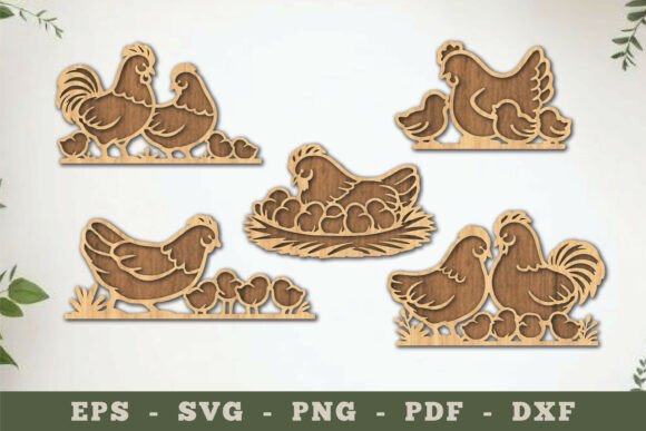 Charming Chicken Family SVG for Creative Projects