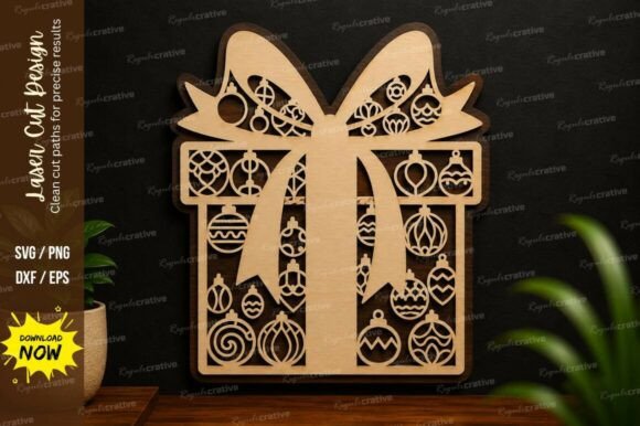 Create Stunning Packaging with a Decorative Gift Box Laser Cut SVG Design