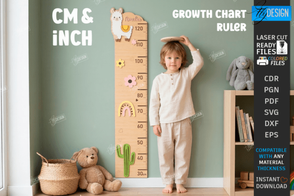 Custom Laser Cut Growth Charts for Kids
