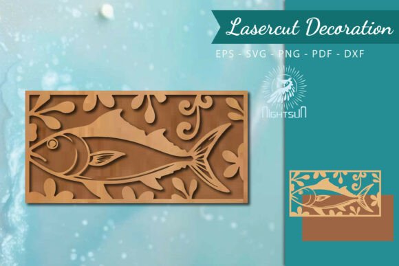 Floral Fish Lasercut Wall Decor SVG 3: Creative Files