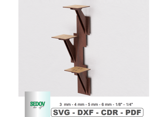 Laser Cut Wall 3 Tier Plant Shelf: A Modern Decor Solution