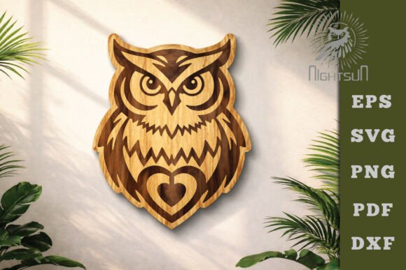 Owl with Heart SVG: Your Creative Lasercut Design