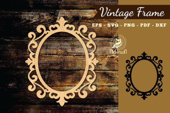 Vintage Frame Lasercut SVG 4: A Designer's Digital Asset
